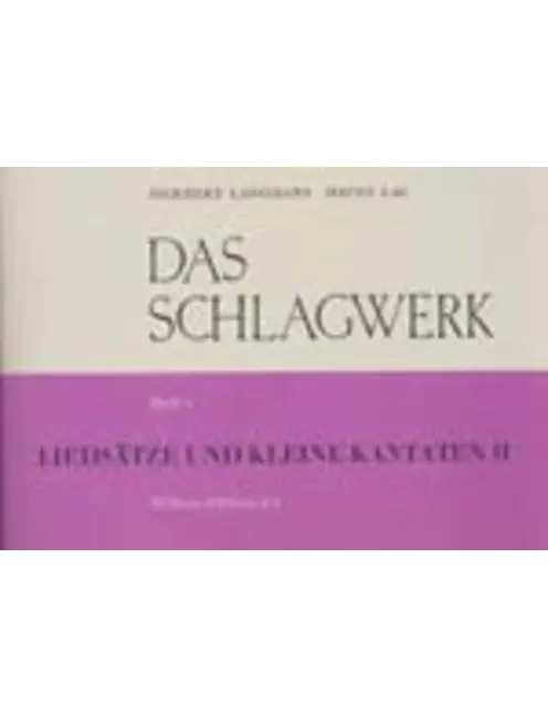 Liedsätze und kleine Kantaten
